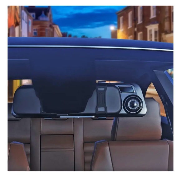 Rexing - M2 2K Front and Rear Mirror Dash Cam with Smart BSD ADAS GPS - Black - Picture 9 of 10